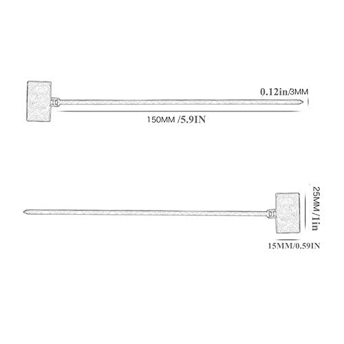 250 st Nylon Kabelbanden voor thuis en op kantoor