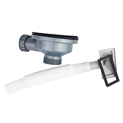 Keukenspoelbak 114 mm 11⁄2 inch zeefmachine met drainer en Rectángulo te vol, roestvrijstalen gootsteen zeef 5