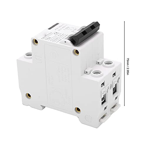 2P Mini DC AC Circuit Breaker 4000A Schakelcapaciteit Pa66 Small Circuit Breaker 16A 400V 3
