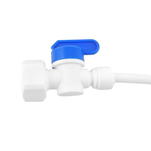 1 Piece 1/2" Vrouw tot 1/4" Inline Faucet/Shut-Off Valve, Plug Connection Adapter Past voor koelslang, Waterbuis 4