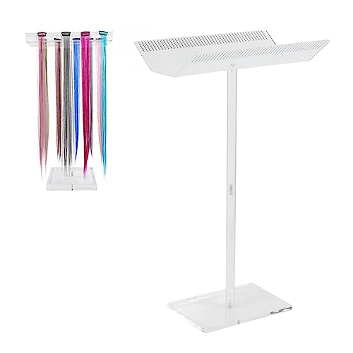 Haarverlengstuk Stand, Transparante Haarverlengstuk Houder Acryl Heldere Haarverlengstuk Houder Organisator voor Schoonheidssalon en thuis