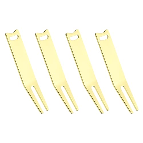 Metal Buigen Golf Divot Repair Tool, Metal Golf Fork accessoire gebogen Spit voor Golf Golf mannen vrouwen
