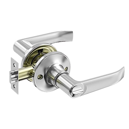 Deurgreep slot met sleutels, Deursloten voor interieur, Privacyknop, Vergrendeling, Ingangshandgreep voor de voordeur, Beveiligingsdeursloten voor in- en uitgangstoegang - Vergrendeling Maat 60/70
