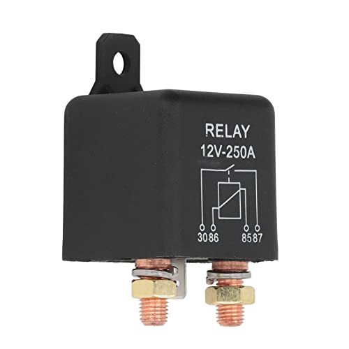 Auto Starter Relais, messing Coil, High Start Power, Starter Switch 250 A, 12 V, Relais 4, 4 Pool, normaal gesproken open, roestvrij staal 5