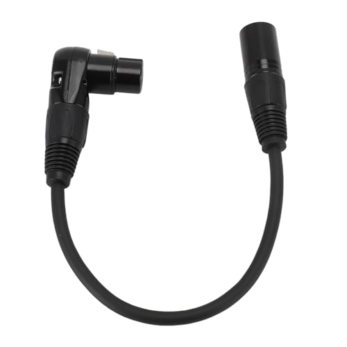 XLR Microfoon uitbreiding Kabeladapter, 90° Hoek Vrouw Man 3 Pin Connector voor elektrische gitaar Mixers Peaks PVC voor Mixers Versterkers (1m/3.3ft) 5