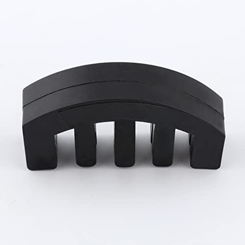 4 stukken Rubber Viool Damper, 2 stukken Klauw Style & 2 stukken Rond Tourte Viool Damper Black Oefening Damper Viool Ultra Oefening Damper voor Muziekinstrumenten