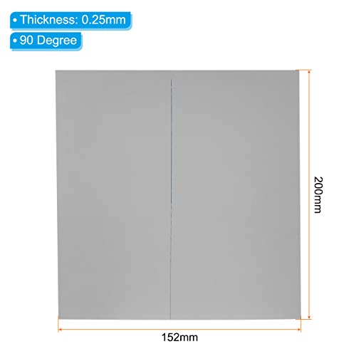 9,7 inch Gepolariseerde filmplaten, 2 Pack-lijm Polarizer Linear Polariseren Filter voor scherm, fotografie, verlichting, 200mmx152mm, 90 Degree