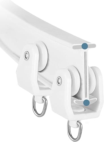 Zee 40PCS Plastic Gordijn Runners Sliding Glider, Gordijn Track Rollers, voor Windows Douche Plafond Gordijn Rail