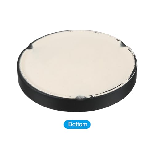 Plant Pot Saucer 15,8 cm, 2 stuks Keramische Ronde Flower Drip Tray voor Binnen Outdoor, Zwart 4