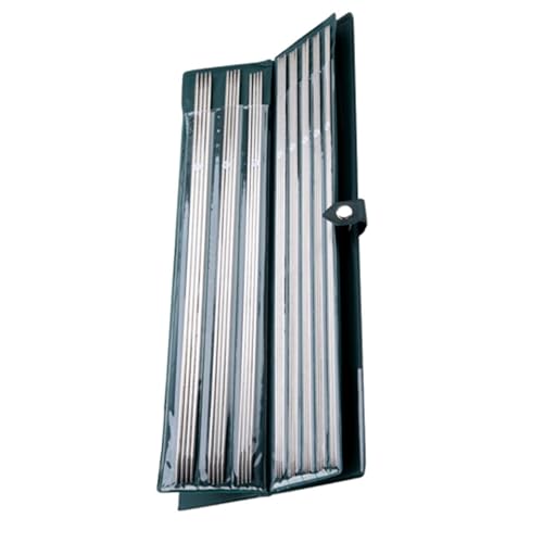 44 stuks breien Kit, Dubbelpuntig Roestvrij staal Weefgereedschap voor sokken en truien, verkrijgbaar in 11 maten Van 1,5 Mm tot 6,5 Mm (36 cm) 5