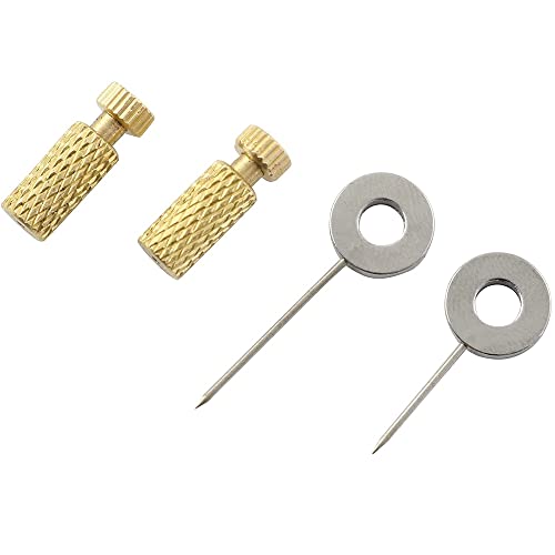 4 st. Hechting bevestigen naald lederen goederen vaste naald voor adhesie Positionering DIY werken naaien handgemaakte gereedschappen vergrendelen 0 tot 6mm 4