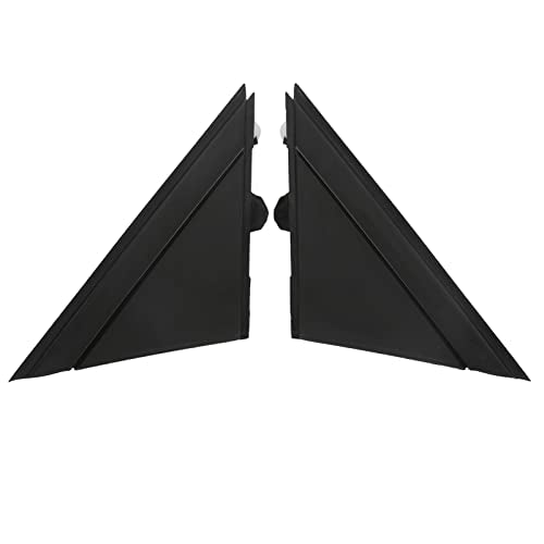 2Pcs Deur Spiegel Flag Cover Rearview Spiegel Driehoek Trim Compatibel met 500 2012-2017 OE:1SH17KX7AA (Matte Black)