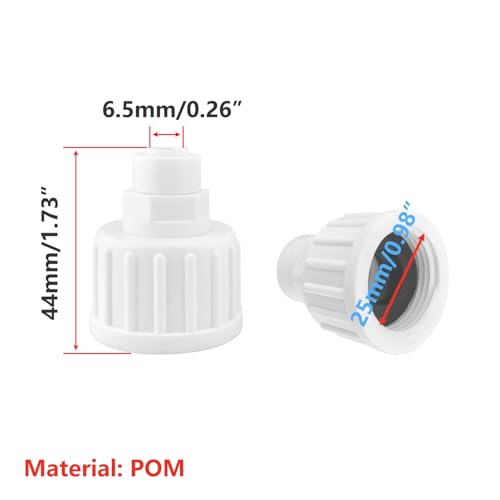 1 x filteraansluiting, 3/4 inch vrouwelijke draad aan 1/4 inch snelle koppeling, koelkastslang, waterslang