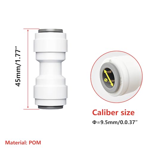2 stuks RO Water Filter Montage, 3/8" RO water rechte buis montage en 3/8" Hard invoegen naar 1/4" snelle verbinding, voor omgekeerde osmose