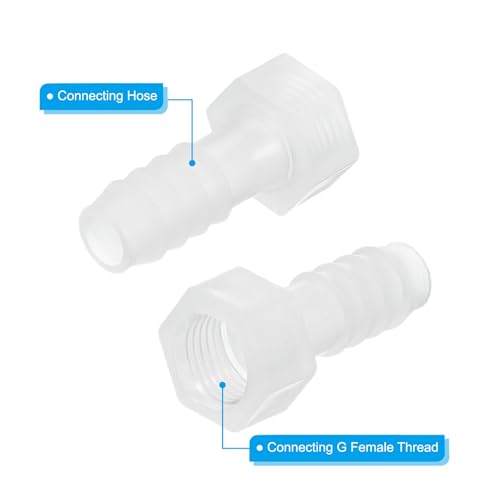 Set van 3 kunststof slangenbarbs, 3/8" Barb x 1/4" G Vrouwelijke Thread Adapter Connector Pijp Fitting voor water vloeibare lucht gas brandstof 4