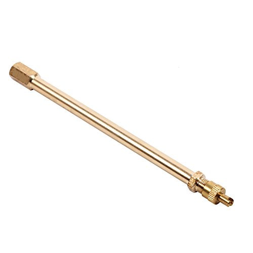 Ventilator uitbreiding Rod Brass Autobanden Ventielgreep uitbreiding Rod Covers Extender Straight Bore Valve Extension Adapters(140mm) 5