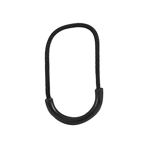 Zipper Trek Zip Pull Plastic 10 stuks zwart Plastic EDC Smile Style Zipper trekt koord touw voor kleding tas sories
