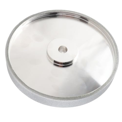 8 inch CBN slijpschijf, gegalvaniseerd diamant slijpwiel met hoge hardheid en slijtvastheid, grit 180, 2,5cm breed, 5/8 inch spindel voor orbitaal schuurmachine, #511