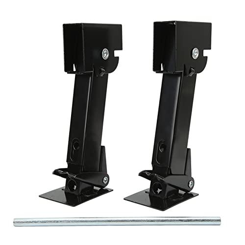 2 Piece Stabilizer Jack, opvouwbare telescopisch verstelbare vouwplug Jack 650lb ondersteuning 1000lb hijscapaciteit voor RV Trailer Off-road voertuig Campervan