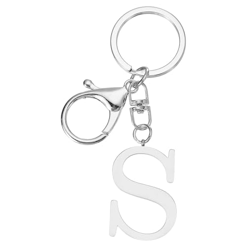 Sleutelhanger met Initial Letter, Letter A to Z, Leuke metalen sleutelhanger voor handtas