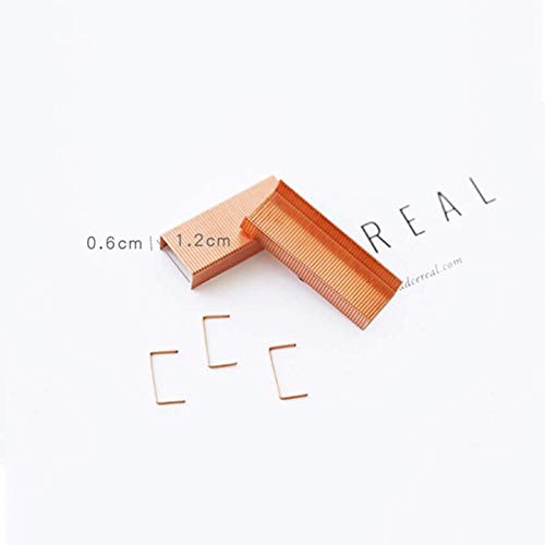24/6 Nieten, 1000 PCS Quility nietjes Rose Gold Standaard 12mm breedte nietjes voor Nieter 5