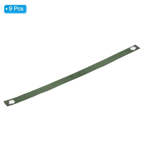 31,5 Inch Stake Boom Riemen, 9 stuks Boom Ondersteuning Posts, Boom Straightening Riemen voor nieuw geplant Recht, Olive Green 3