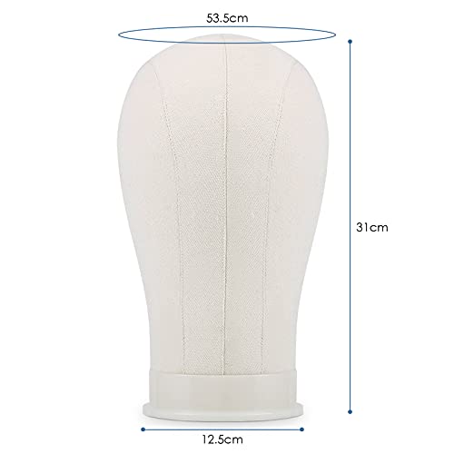 Tête de Toile Poster Perruques Tête de Mannequin met Pince de Table Tête d'Entraînement 32cm (21 pouces) 3