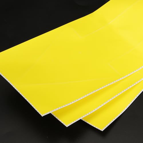 Pijl Sticker 12," 6 Sheet Direction Teken PVC Lijm Afneembare vloer Sticker voor vloerwand Marker, Geel 4