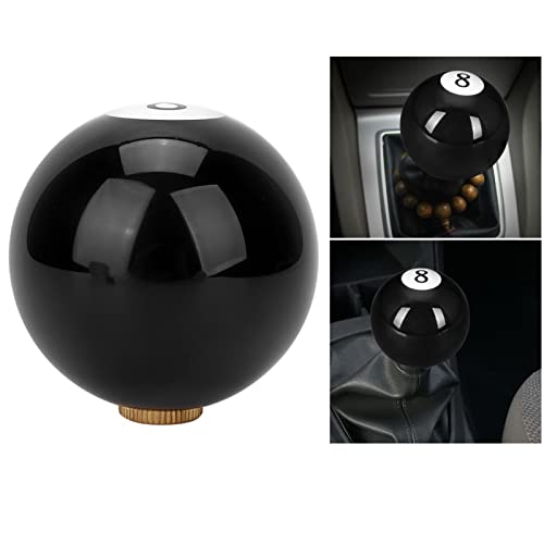 Zwart 8 Biljart Ball Gear Shift Knob Universele versnelling Shift Knob voor de meeste auto's voertuigen 5