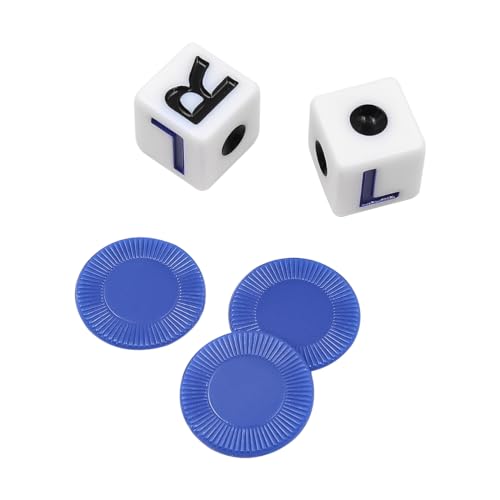 Dice Game Volwassenen 4 Tubes Links Midden Rechts 6 Sided Ronde Hoek Dice Set schattig LCR Vier kleuren Game Dobbelstenen met Dice Place Interactive Family Camping Party Pic 4