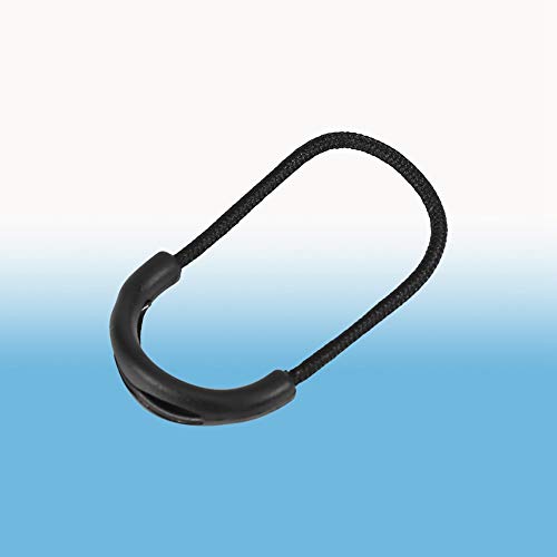 Zipper Trek Zip Pull Plastic 10 stuks zwart Plastic EDC Smile Style Zipper trekt koord touw voor kleding tas sories 3