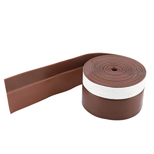 Afdichtingsstrip 5M 45mm voor deuren en ramen - Wind- en stofpreventie - Siliconenrubber voor kasten (Brown) 3