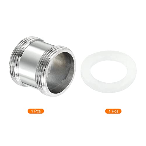 M22*1.0 Male to M22*1.0 Man Thread Faucet Adapter, Chrome Plated Aerator Connector Past voor Tuinslang Water Filter Pijp, Zilver 3