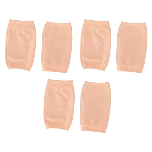 3 Pairs Gel Heel Sokken, Open Toe Gel Sokken, Heel Reparatie Sokken, Hydrating Heel Sokken voor Gebarsten hakken (Flesh Pink) 4