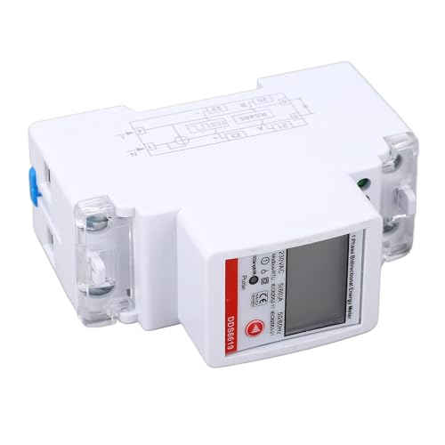 Single Phase Two Way Energy Meter Din Rail Mount KWh meter met RS485 Comm AC230V 5A 4
