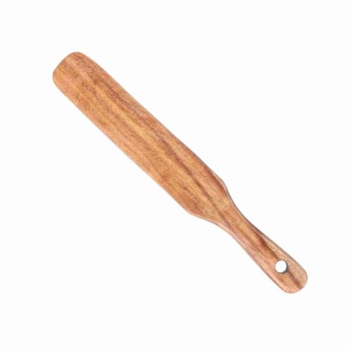 Spatula, houten kookgerei Houten lepels voor koken met teakhout Materiaal 10 X 1,5 inch voor huishoudelijke keukengerei