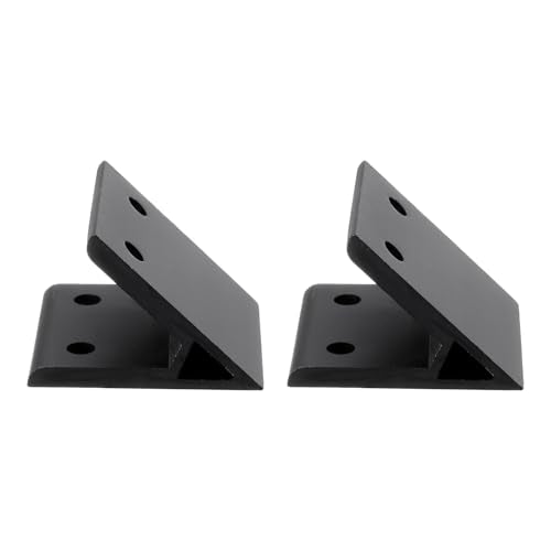 45 graden Hoekhaakjes, 2 Pack, 5,3 x 3,8 cm, Aluminium Extrusieprofiel Accessoires, Hoekhaakconnectoren voor 3060 serie (zwart)