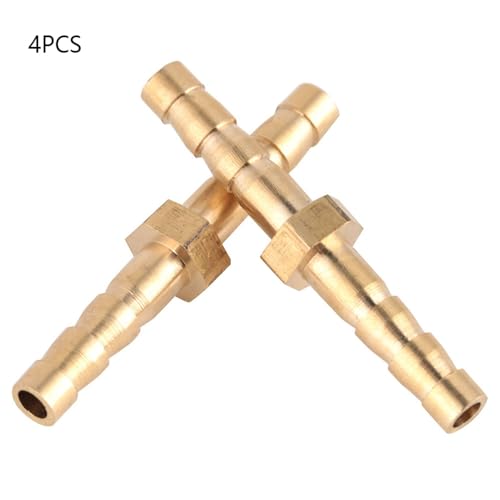 4Scs 4-4mm Messing passen slang Barb Splicer Mender staart reducer Reducer Connector 4