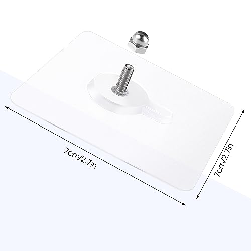 Pak van 12 lijmhangende nagels, Nail Free Sticker Hook, Transparante Muur Hooks, Sticky lijm voor hangende kunst spiegel in woonkamer, badkamer, keuken, Home