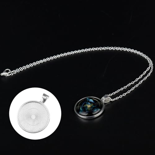 40 st Ronde hangers, Tray, 25mm, Zink Legering, Raw Cabochon, Zilver, Flat Ronde Bezel Hanger, Hanger, Basis, voor DIY ambachten, Foto's, Juwelen, Sleutelhangers 4