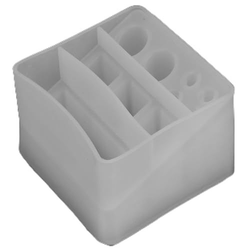 Siliconen Vorm 3D Lipstick sieraden opslag doos Hars Casting Vorm Siliconen Multi-Slot 10-Slot Organizers Template