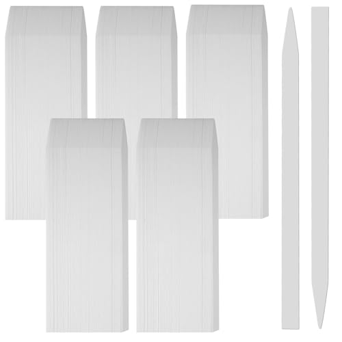 500 stuks Parfumteststrookjes, 17 cm X 0,9 cm Essentiële Olietestpapier, Rechthoekig Verdikingsschrijfbaar Parfumtestpapier voor parfums, etherische oliën, diffusers, geuren, Etc (Wit)