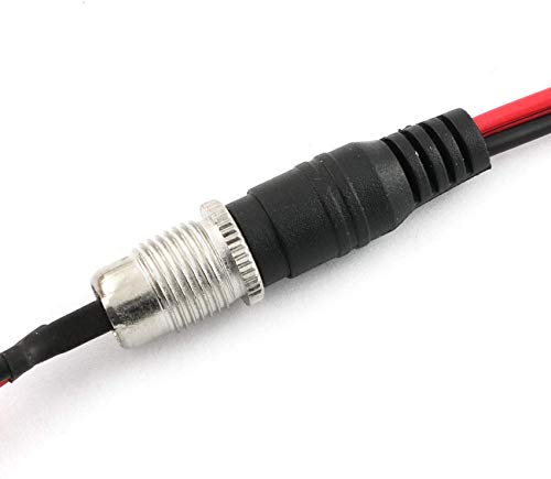 18AWG 12V 5A DC Montage Adapter Set, 6X Hollow Plug (Met Kabel) 6X Power Jack Socket 5.5 x 2.1mm Plug Vrouwelijke Adapter voor audio/video/Mobile Phone/Surveillance Camera's 4