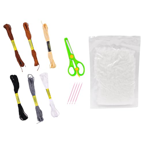 Vilt naaien ambacht Kit DIY naaien Vilt dieren leuke ambachten educatieve naaiset voor educatieve beginners meisjes jongens (Hond)