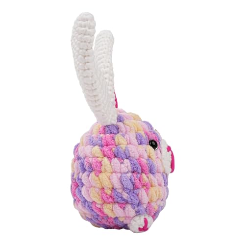 Floppy haak Set voor beginners, Complete Set met Premium Chenille garen, 2 gehaakte haken en video instructies voor DIY gevulde dieren en sleutelhangers (19.2 cm) 4