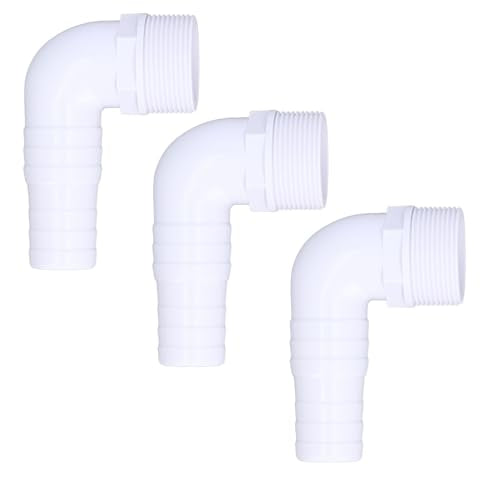 Elbow Adapter Connector, 3Scs 90 Degree Pool Pump Fittings, Geschikte vervanging voor Pool Pump Filter Skimmer Compatibel met SPX1105Z3 SPX1105Z4 SPX1091Z7
