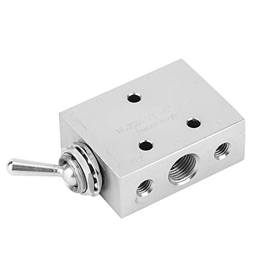 Schakel schakelaar 2-Position 5-Way mechanische pneumatische knoopschakelaar G1/8in 1.5~8kgf/CM2, licht en duurzaam, breed drukbereik, geschikt voor 0~60°C, professioneel 5