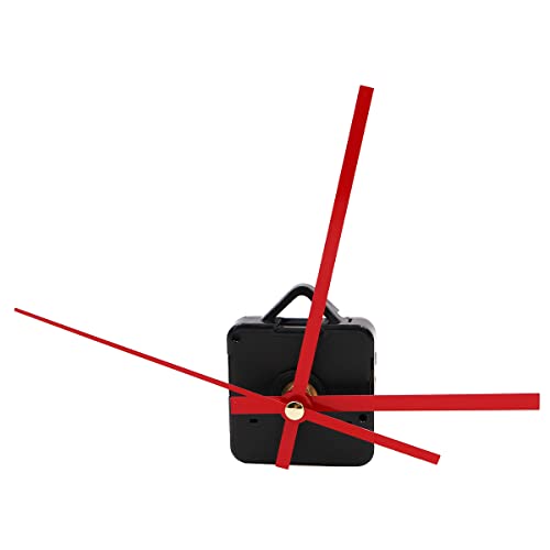 Silent Quartz Klokmechanisme Kit, Lange Shaft Wandklok Motor uurwerk Reparatie onderdelen Kwarts klok beweging Kit voor DIY ambachten (rode hand) 3