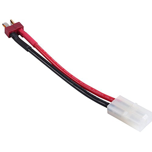 Deans Style T Plug Man naar grote vrouwelijke connectoradapter 14AGW Zachte siliconekabel