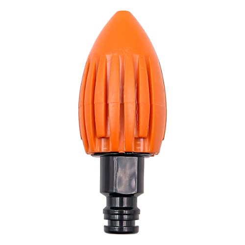 Sea Riower Cleaning Nozzle, The Water Rocket Riool Druk Wasmachine Nozzle, Quick Release Drain Cleaning Water Nozzle, Past Tuinslang (Orange)